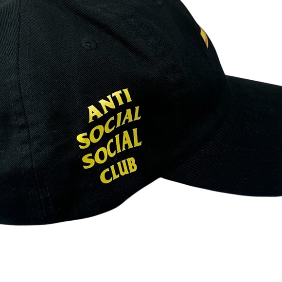 Anti Social Social Club x DHL Classics Yupong Black Strapback Hat - Picture 6 of 7